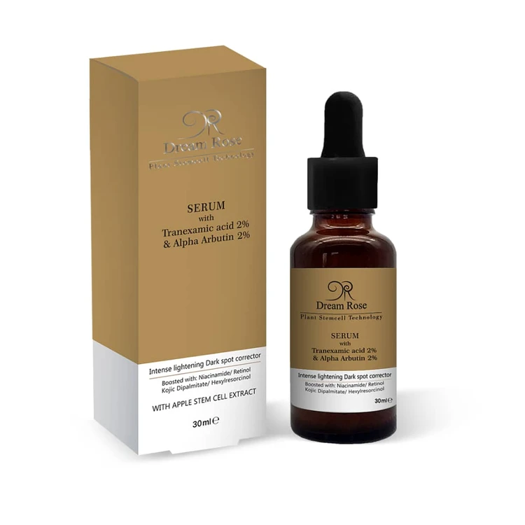 سرم ترنگزامیک اسید ۲٪ و الفا اربوتین ۲٪ دریم رز روشن کننده