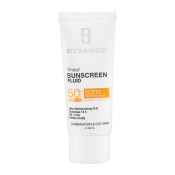 فلوئید ضد آفتاب رنگی بیزانس با SPF50 مناسب پوست های چرب و مختلط